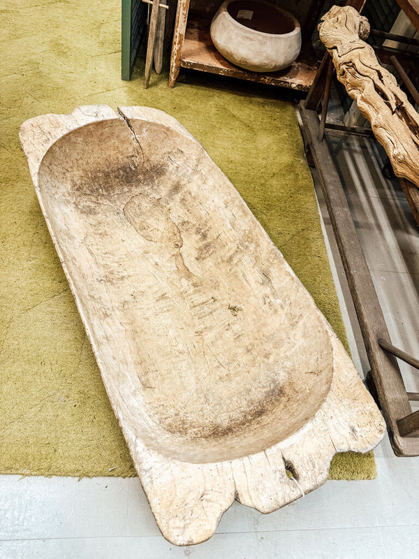 Antique dough bowl