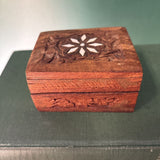 Petite Wood Carved Box