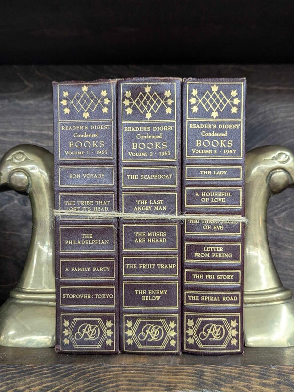 Vintage brass duck head book ends 6"H, pair of 2