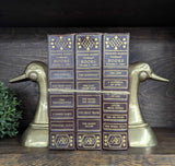 Vintage brass duck head book ends 6"H, pair of 2
