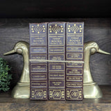 Vintage brass duck head book ends 6"H, pair of 2