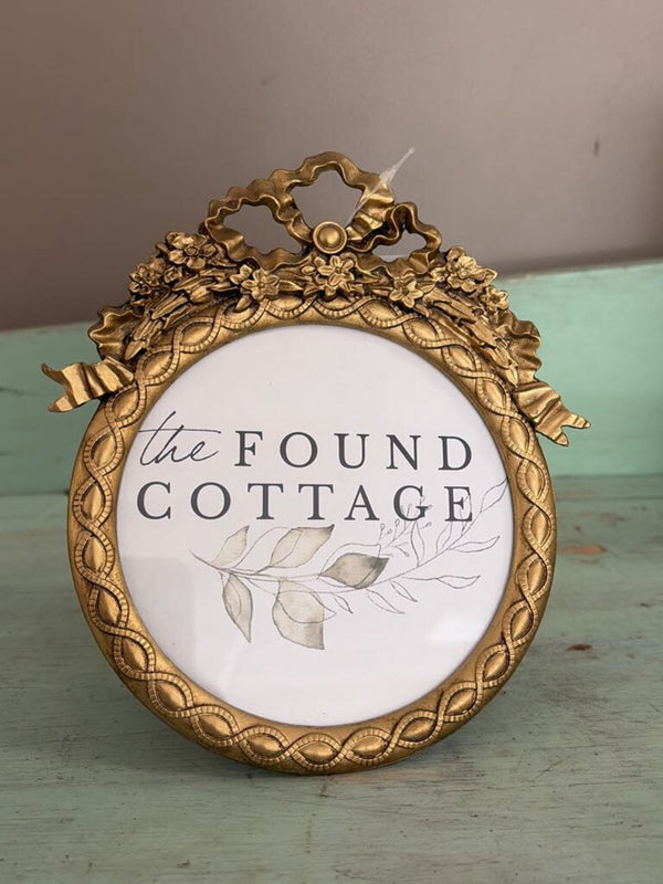 7" bow picture frame