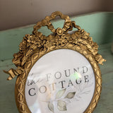 7" bow picture frame