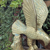 Vintage brass eagle 5"W x 6"H