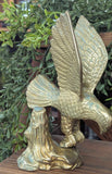 Vintage brass eagle 5"W x 6"H