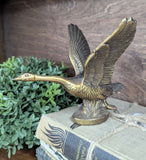 Vintage solid brass pheasant 5-1/2"W x 5"H