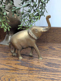 Vintage brass elephant 5"W x 4-1/2"H