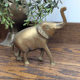 Vintage brass elephant 5"W x 4-1/2"H
