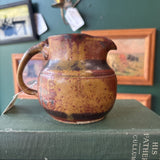 Handmade Pottery Pitcher - Red, Beige, & Brown Glaze