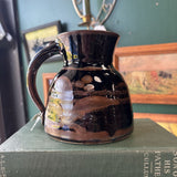 Handmade Brown Glazed Pottery Jug