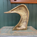 Single Brass Duck Head Bookend