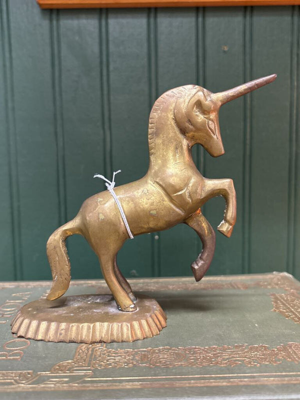 Brass Rearing Unicorn