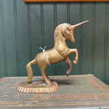Brass Rearing Unicorn