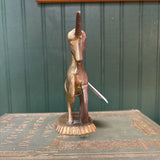 Brass Rearing Unicorn
