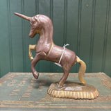 Brass Rearing Unicorn