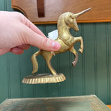 Brass Rearing Unicorn