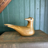 Brass Sitting Bird