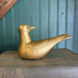Brass Sitting Bird