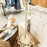 Metal hat stand