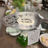 vintage stamped pie server
