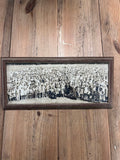 framed children picnicking photo