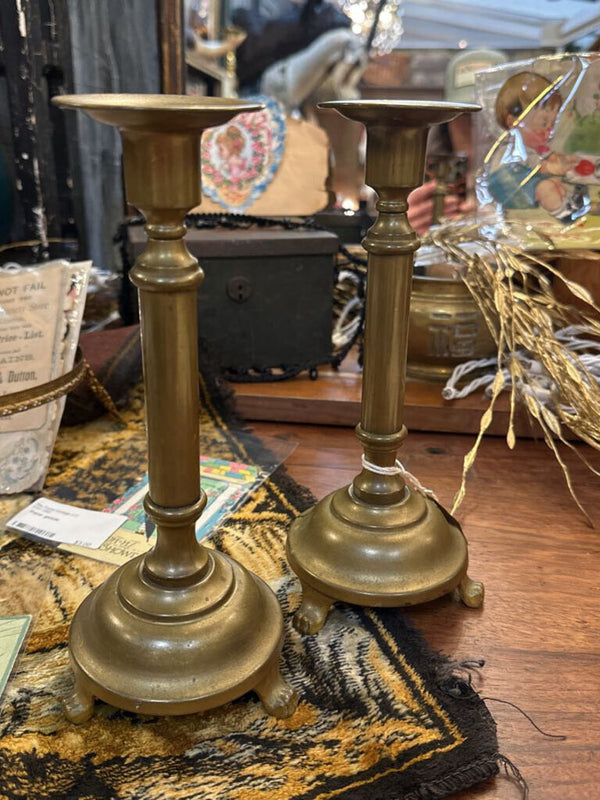 St. Jean's church candle stick pair as is