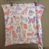 Pink and purple dog lovey