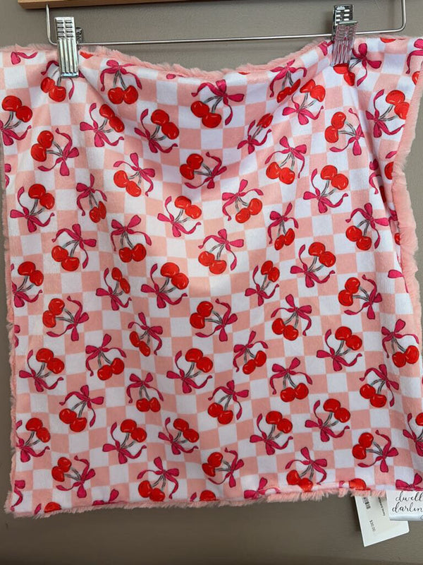 Cherry checkerboard lovey