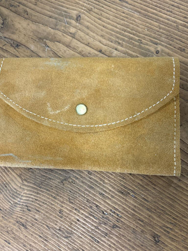 Camel Suede Wallet