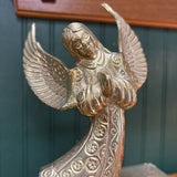 Ornate Brass Angel Candleholder