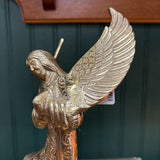 Ornate Brass Angel Candleholder