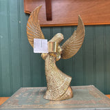 Ornate Brass Angel Candleholder
