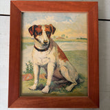 8"x10" vintage dog children's book illustration
