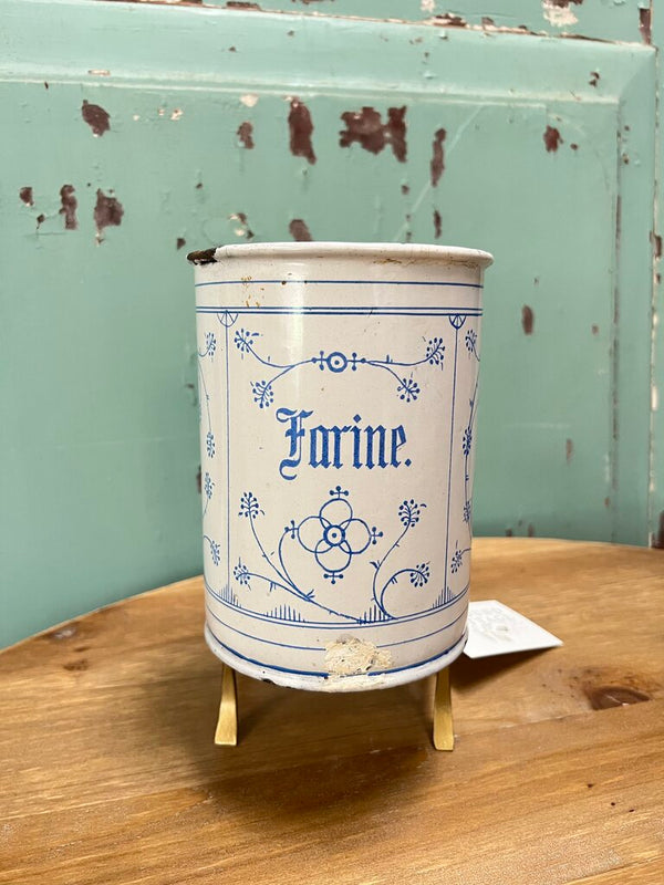 French Flour enamel container