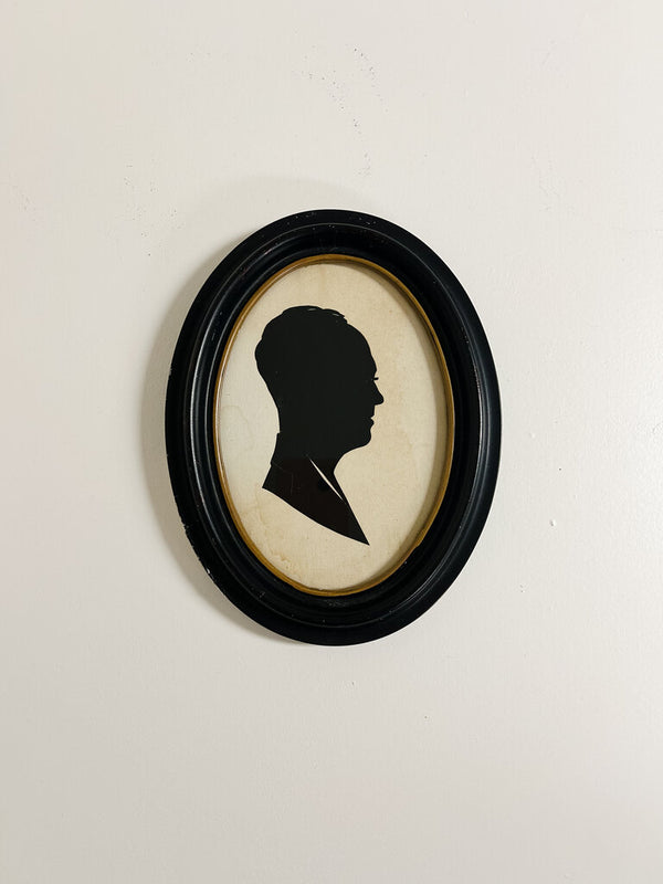 Vintage Framed Silhouette Father