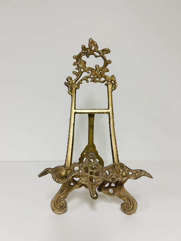 Vintage Brass Art Nouveau Easel