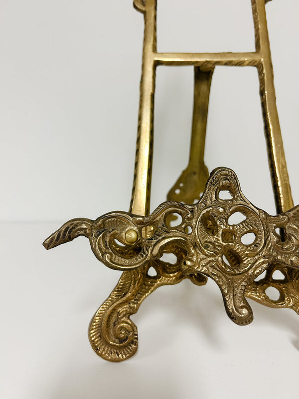 Vintage Brass Art Nouveau Easel