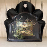 black scallop scenic dustpan