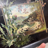 black scallop scenic dustpan