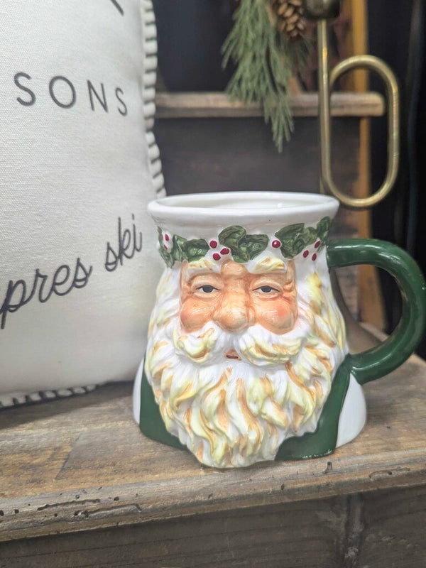 Possible Dreams Holly Crowned Father Christmas Santa mug w/ original sticker