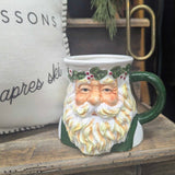 Possible Dreams Holly Crowned Father Christmas Santa mug w/ original sticker