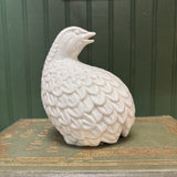 White Ceramic Quail