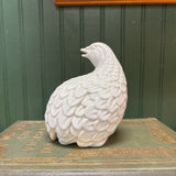 White Ceramic Quail
