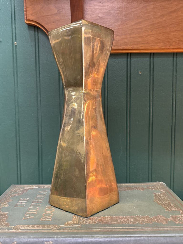 Brass Geometric Candleholder