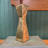 Brass Geometric Candleholder