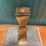 Brass Geometric Candleholder