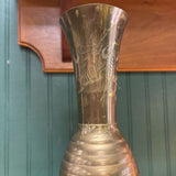 Etched Brass Vase #012