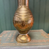 Etched Brass Vase #012