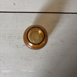Amber Glass Bud Vase