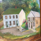 Wood Framed Acrylic Cardiff Hill Painting #21